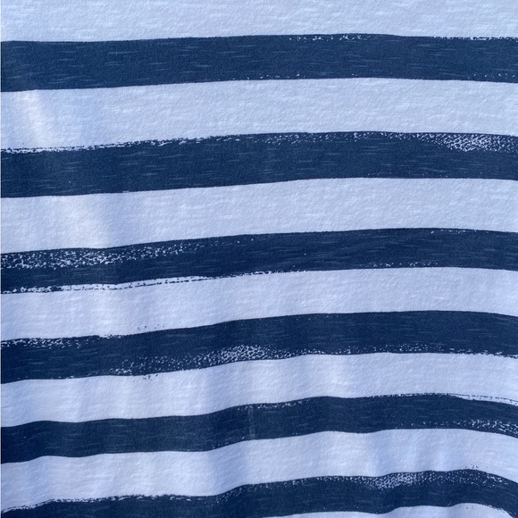 Hatley Navy Striped Boat Neck 3/4 Sleeve Cotton Top, Hatley Tops - Picture 8 of 8